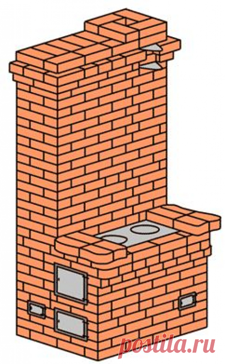 Проекты отопительно-варочных печей из кирпича