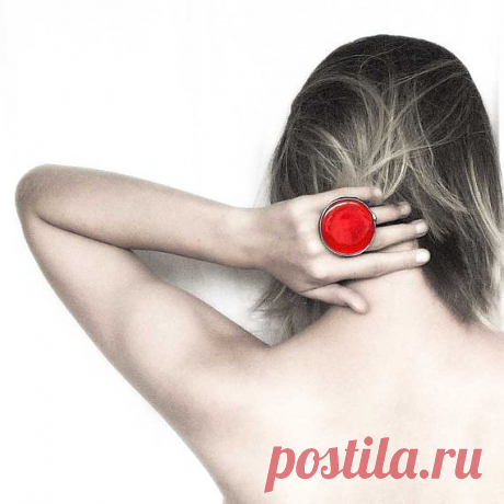 Большое красное кольцо - $36.00 USD