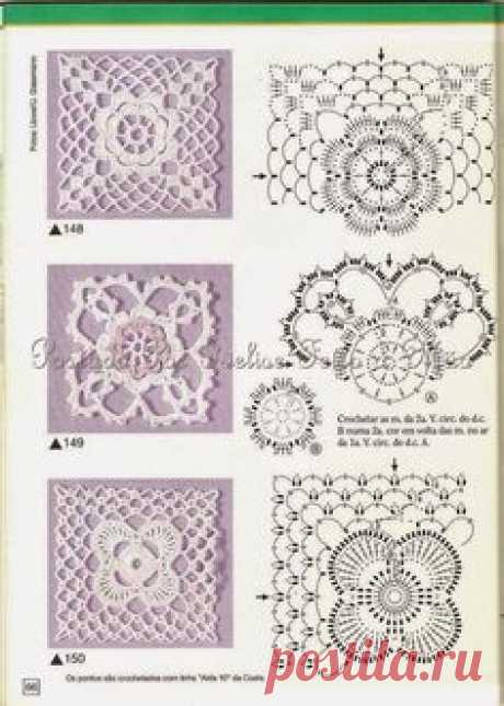Irish crochet &amp;: Модели с крупными квадратами