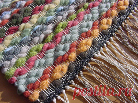 Картон и вилка вместо ткацкого станка. Идея супер! Настольное ткачество!