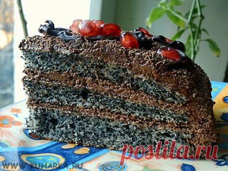 Делюсь вкуснятиной - тортик с маком!