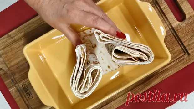 Из простого лаваша гениально вкусная еда. Готовить проще некуда, быстро, вкусно, рецепты обалденные - Будет вкусно - Медиаплатформа МирТесен