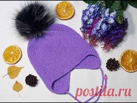 Шапочка для новорожденных//ПОДРОБНЫЙ МК
