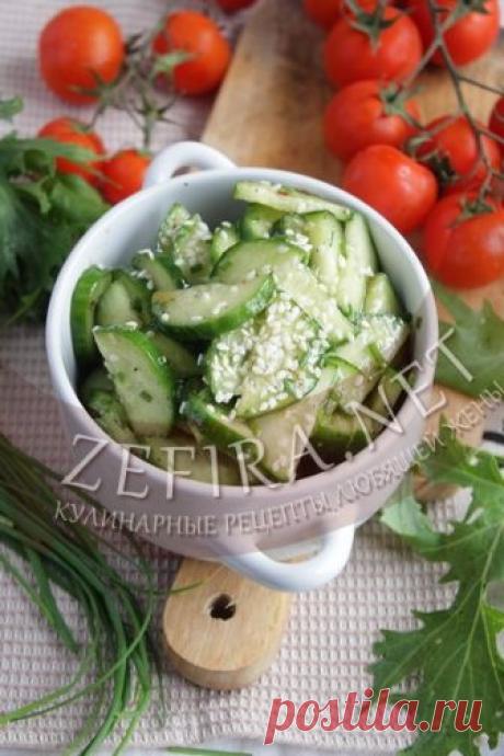 Вкусный и пикантный салат со свежими огурцами – Кулинарные рецепты любящей жены
