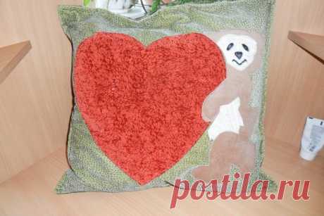 Мастер-класс по пошиву диванной подушки с аппликацией | CityWomanCafe.com