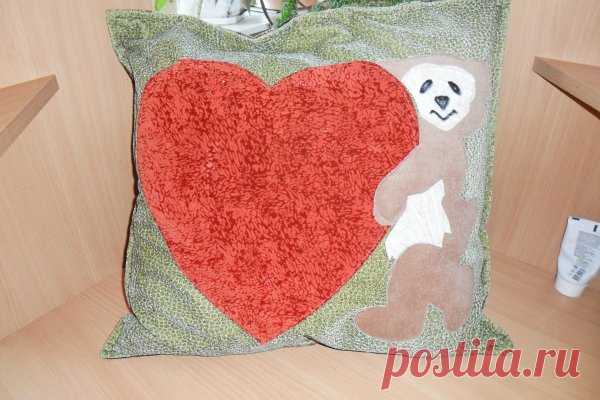 Мастер-класс по пошиву диванной подушки с аппликацией | CityWomanCafe.com