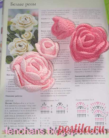 вязаные букеты цветов крючком схемы: 31 тыс изображений найдено в Яндекс.Картинках