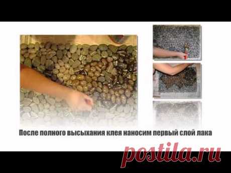 Коврик из гальки своими руками