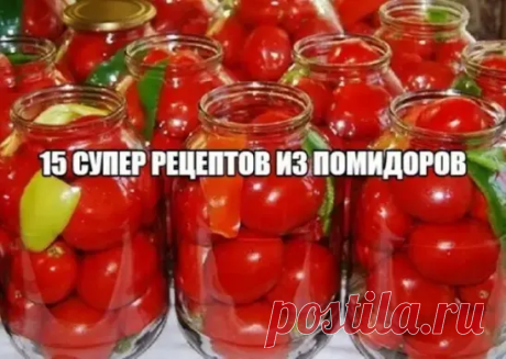 15 СУПЕР РЕЦЕПТОВ ИЗ ПОМИДОРОВ