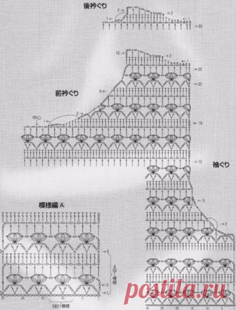 Летний топ крючком 2017