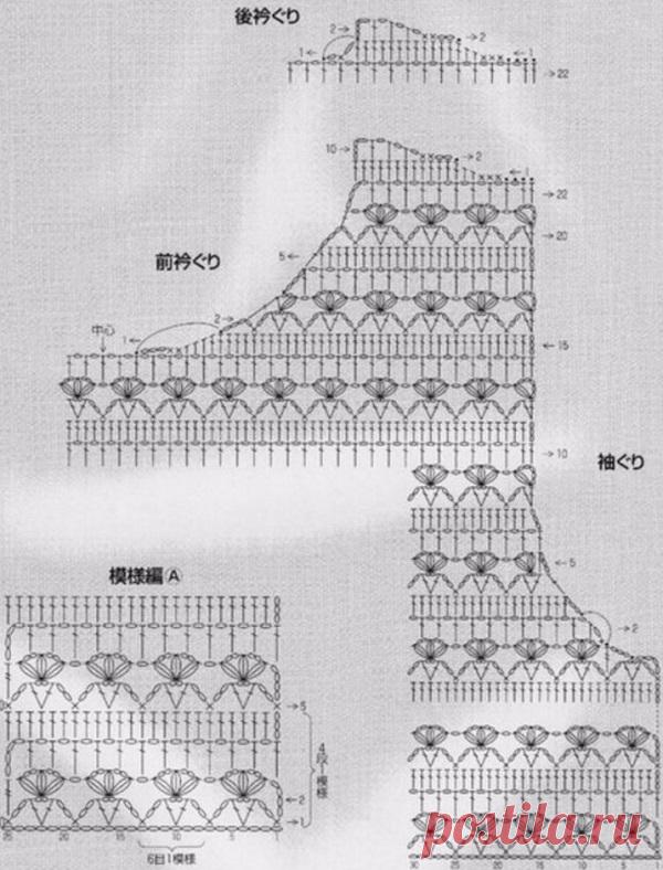 Летний топ крючком 2017