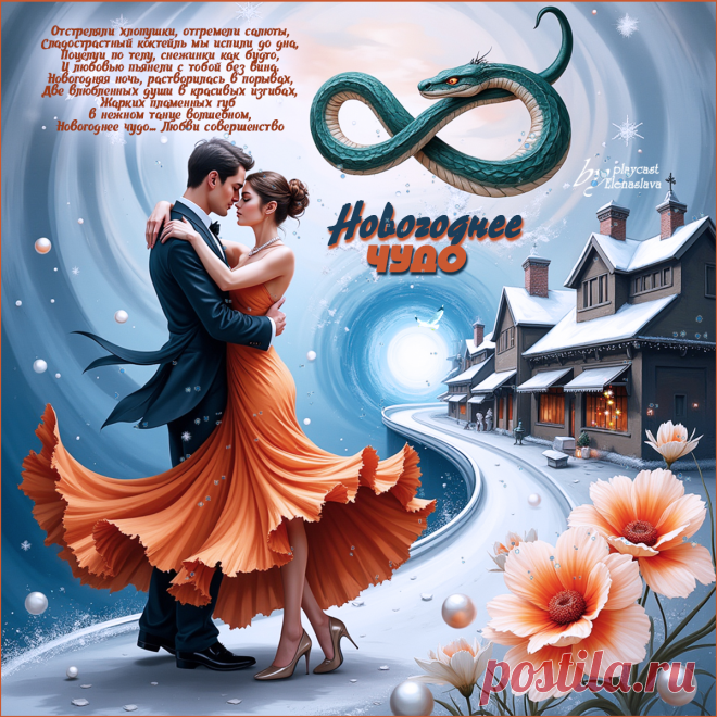 Новогоднее чудо… Любви совершенство... ~ Открытка (плейкаст)