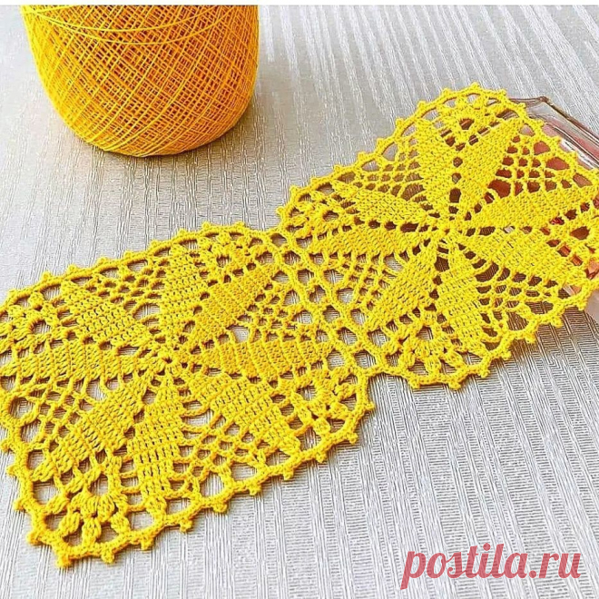 Квадратный цветочный мотив крючком. Схема. / knittingideas.ru