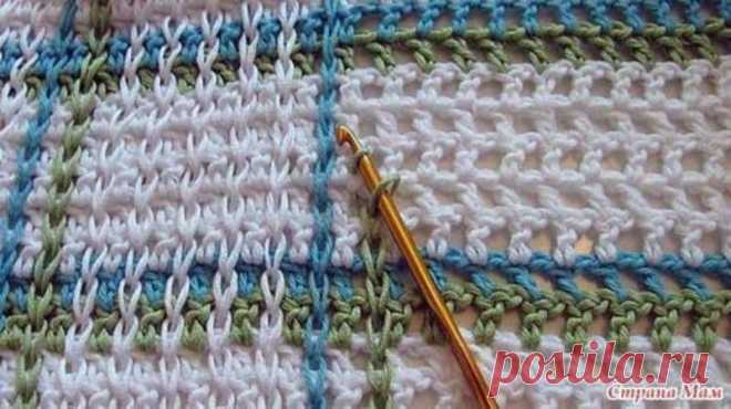 Шотландский узор, связанный крючком — Рукоделие