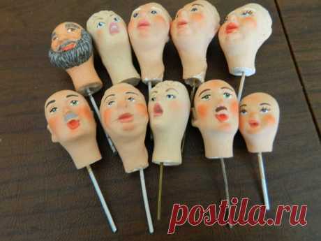10 Doll Heads Fournitures de Noël caroler assemblage | Etsy