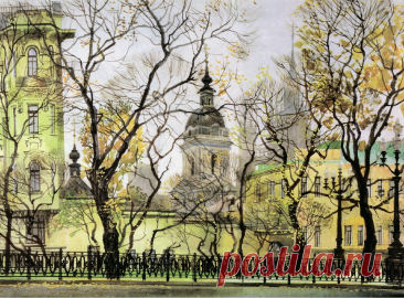 Евгений Чивиков. Яузский бульвар. 1997 год.