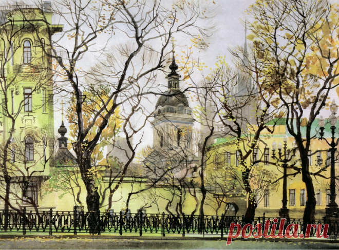 Евгений Чивиков. Яузский бульвар. 1997 год.