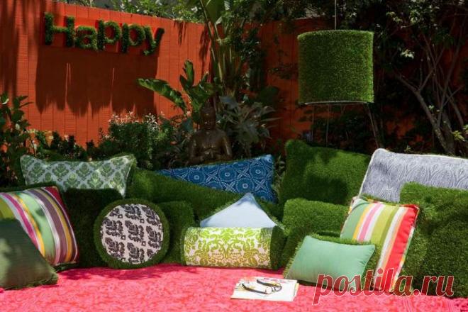 ЗЕЛЁНАЯ ТРАВКА В ИНТЕРЬЕРЕ.