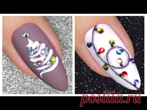 Новогодний Дизайн Ногтей ❄ Простой Маникюр на Новый Год