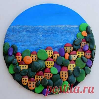Картина из камешек