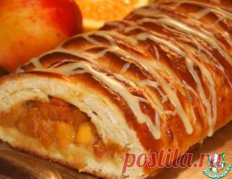Ароматная плетенка с яблоками – кулинарный рецепт