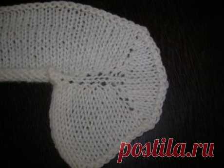 МЕТОД ИМИТАЦИИ ВШИВНОГО РУКАВА  
 
идеален там, где нежелательны швы: на детской одежде, на одежде из тонкой пряжи ( например, из мохера):