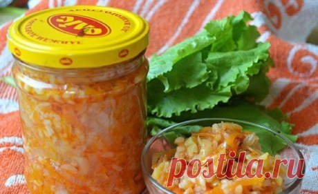 Салат овощной с рисом на зиму
