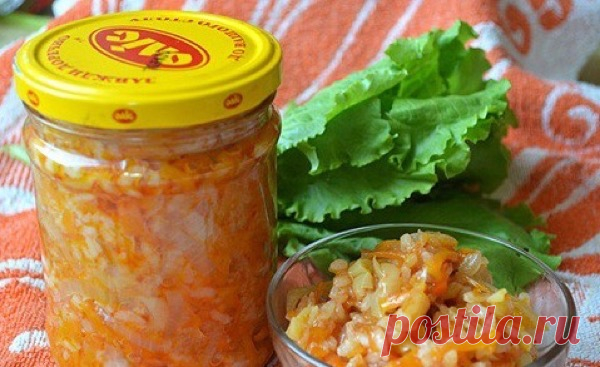 Салат овощной с рисом на зиму