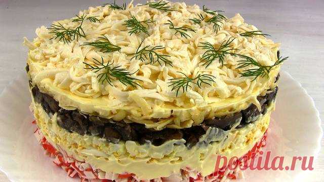 Нереально вкусный крабовый салат 