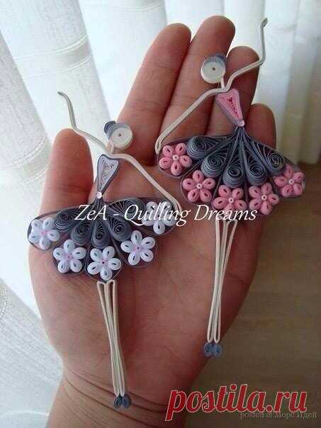 Удивительные балерины в технике квиллинг от ZEA - Quilling Dreams