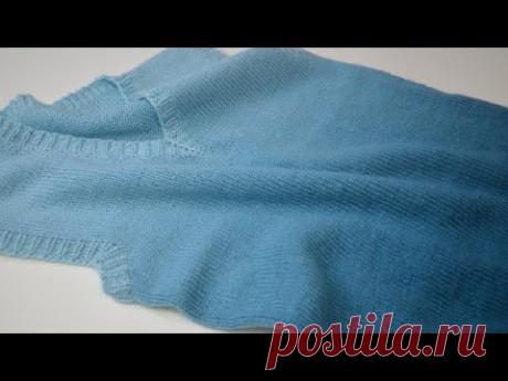 Мужской жилет спицами р.52-54