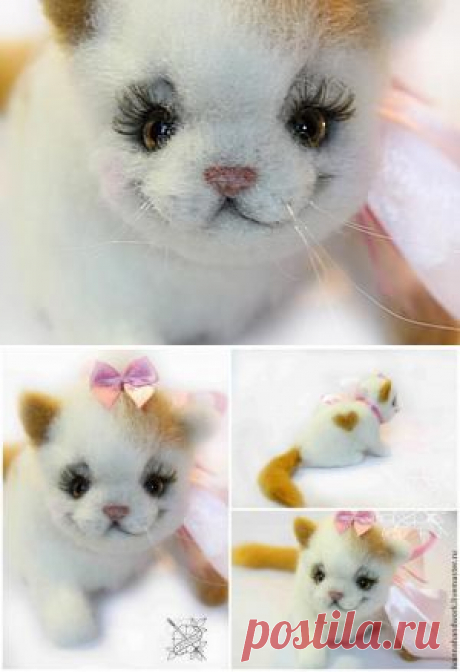 Мастер-класс: котенок из шерсти - Ярмарка Мастеров - ручная работа, handmade