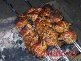 Рецепт: Шашлык из курицы на RussianFood.com