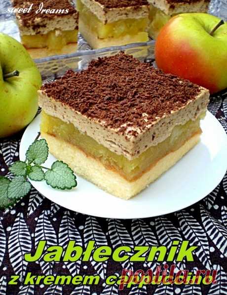 Jabłecznik z kremem cappuccino
