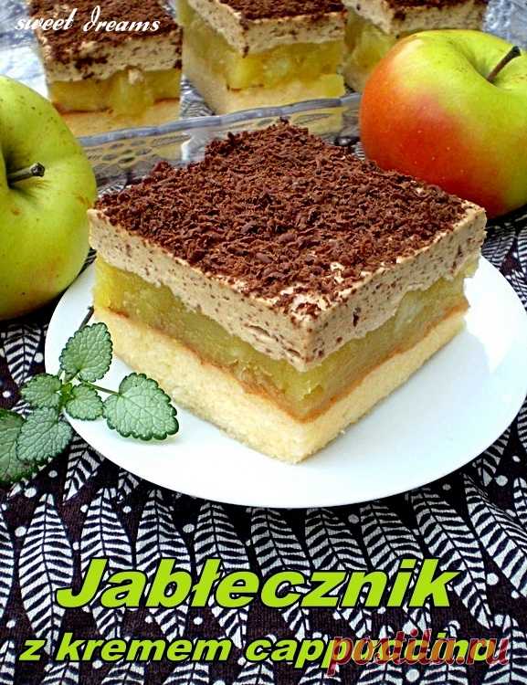 Jabłecznik z kremem cappuccino
