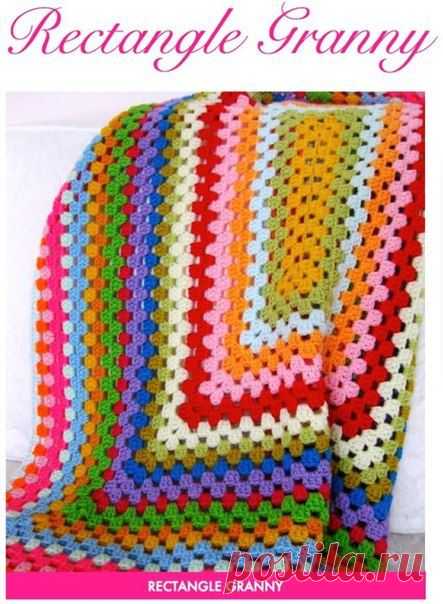 Пледы на основе "бабушкиного" квадрата » В сети – себя просвети!