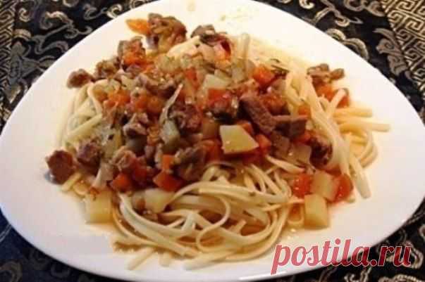 Один из вкуснейших шедевров среднеазиатской кухни! Ну, очень вкусно! "Лагман" Рецепт здесь...