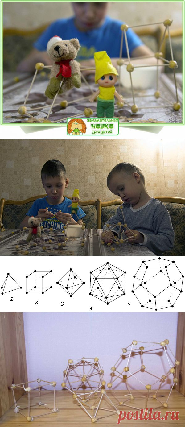 Гороховый конструктор или занимательная математика | Занимательная наука