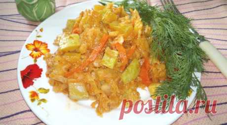 Рагу из капусты и кабачков, пошаговый рецепт с фото