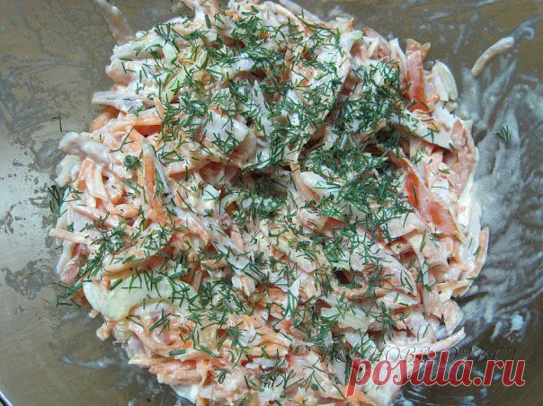 Салат с корейской морковью