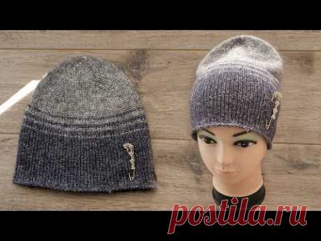 Шапка Rock-n-Roll спицами 💃 Knitted Rock-n-Roll hat