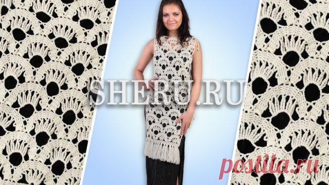 Туника трансформер крючком. Схема 348