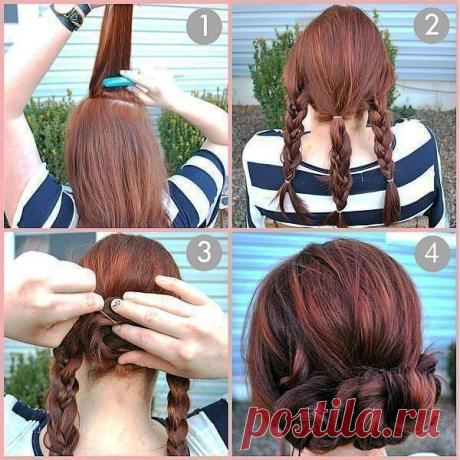Причёска на каждый день.