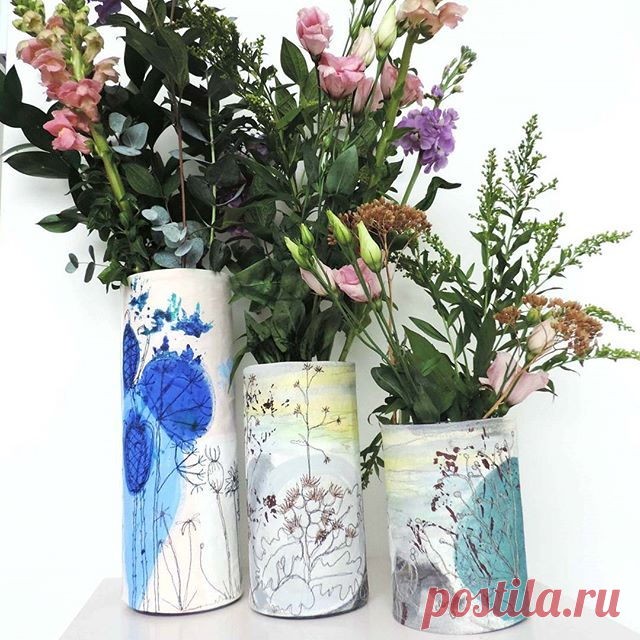 Textile artist Ellie Hipkin produces a beautiful range of textile art and homewares, including these textile vases that feature in our summer showcase. See more of Ellie over on her Instagram page @freyellitextiles. Pop to our website to see the rest of the showcase or apply to be in the next wedding one! http://ukhandmade.co.uk/showcase

#ukhandmadeshowcase #summer #textiles #vases #homewares #handmade #indie #ukhandmade #designer #maker #textileart #embroidery