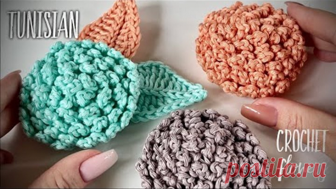 ЭТО ПРОСТО ШИК: ВЯЖЕМ ЦВЕТЫ ТУНИССКИМ КРЮЧКОМ!💥💥💥/ TUNISIAN CROCHET: FLOWERS