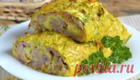 Закусочный кабачковый рулет — ешь и худей