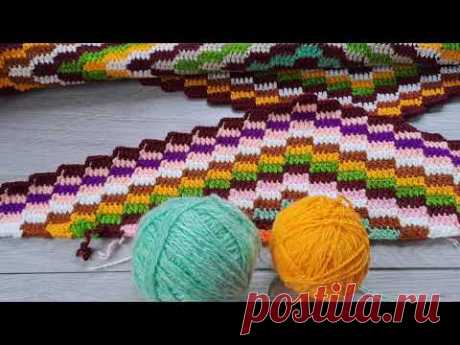 Вяжу коврик из остатков, не могу остановиться ! 2 часть//  I'm knitting a rug from leftovers! part 2