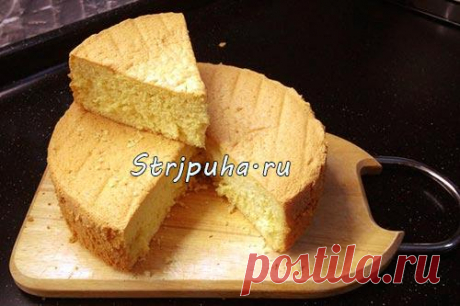 Бисквит классический — Готовим дома