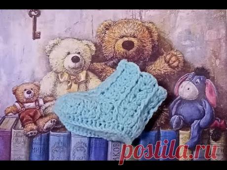 Пинетки крючком. Часть 1. (подошва)