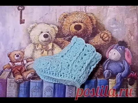 Пинетки крючком. Часть 1. (подошва)